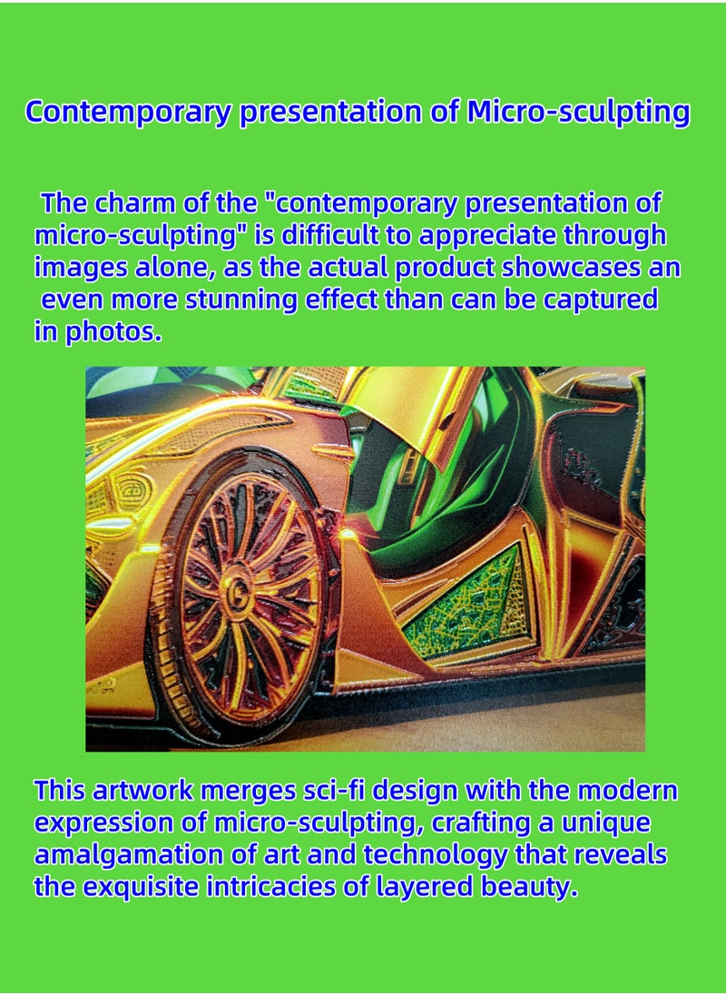 Generic - Painting - "CAR 011" by CHEN GUAN HONG: Future Sect Digital Art Creation, Sci-Fi Modern Artistic Design, Contemporary Presentation of Micro-Sculpting. This work is currently available exclusively on Platform "Noon";The following themes are related to the works: Artwork,Decorative Painting ,Modern Artwork,Abstract Paintings,Wall Art ,Interior Decoration,Home Decor,Classic Decor,Custom Painting,Office design,Commercial design,Model home design,Clubhouse interior design,Furniture design,Landscape design,Architecture design,Soft decoration,Molding,Villa design,Decorating,Interior Design,Residential Interior Design,Commercial Decorating,Budget-Friendly Decor Ideas,Modern Home Decor Trends,Vintage Decor Inspirations,Small Space Solutions,City-Specific Interior Designers,Tips for Maximizing Small Living Spaces,Latest Trends in Home Decor for 2025. - Image 1