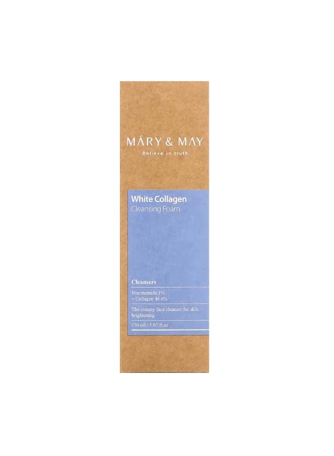 MARY & MAY White Collagen Cleansing Foam 5.07 fl oz 150 ml - Image 2