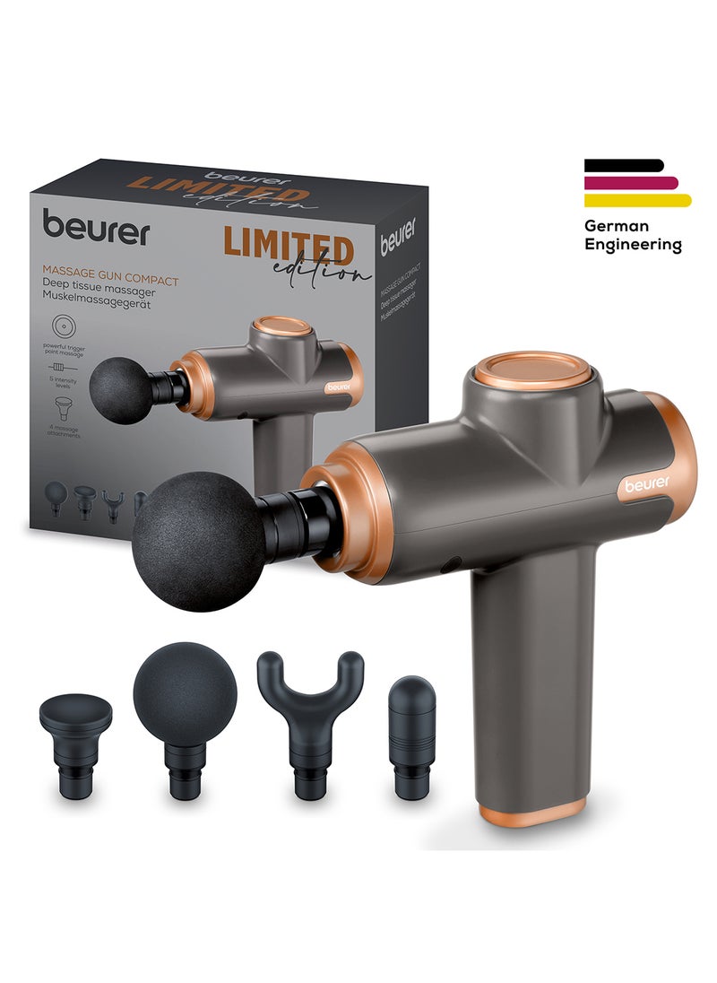 Beurer MG 99 Limited Edition Massage Gun 4 Attachments Powerful Trigger Point Massage Relaxing Tension Compact Muscle Massager with 5 Intensity Levels & Battery  - Image 1