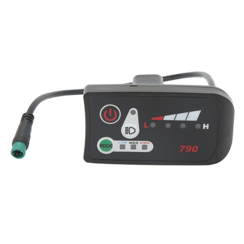 Electric Bike LED Power Display Panel Electric Bike Modification Display Meter with Waterproof 5P Male Plug for 22.2mm Handlebars 36V - Image 1