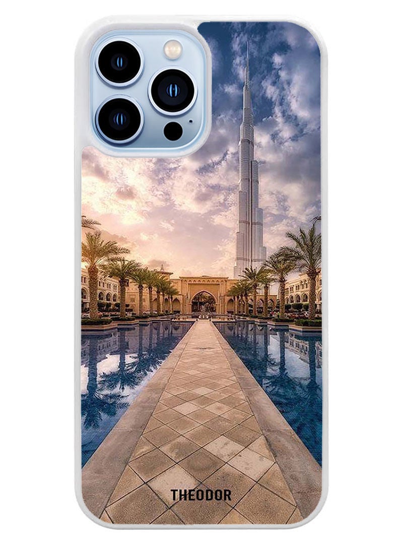 Theodor Protective Case Cover For APPLE IPHONE 14 Pro Max Atlantis Dubai(White Bumper) - Image 1