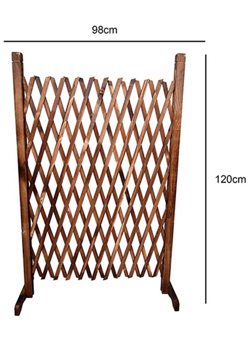 LINGWEI Home Garden Balcony Villa Indoor Outdoor Wooden Garden Fence Wooden Fence Portable Expanding Wicker Wooden Fence Wood Wicker Fence Pet Gate Extendable Wicker Wood Fence - Image 4