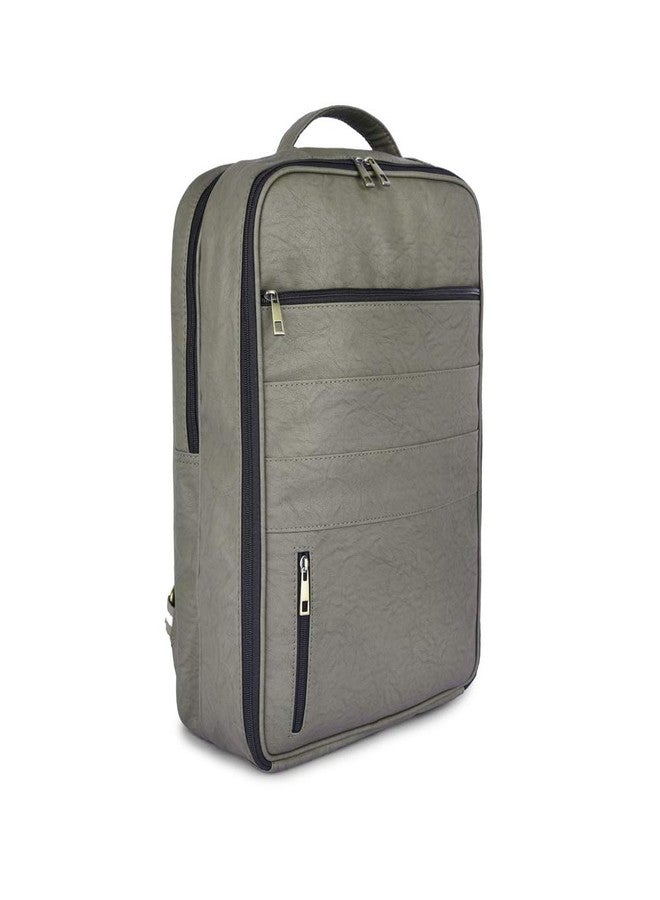 Strutt Premium leatherette Waterproof Laptop Backpack/Travelling Backpack for Men and Women, 20 Ltrs - Olive Green Osaka - Image 3