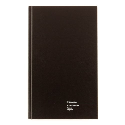 Blueline Record Book 12.5x7.875-Inch 300 Pages, Black (A790300.01) - Image 4