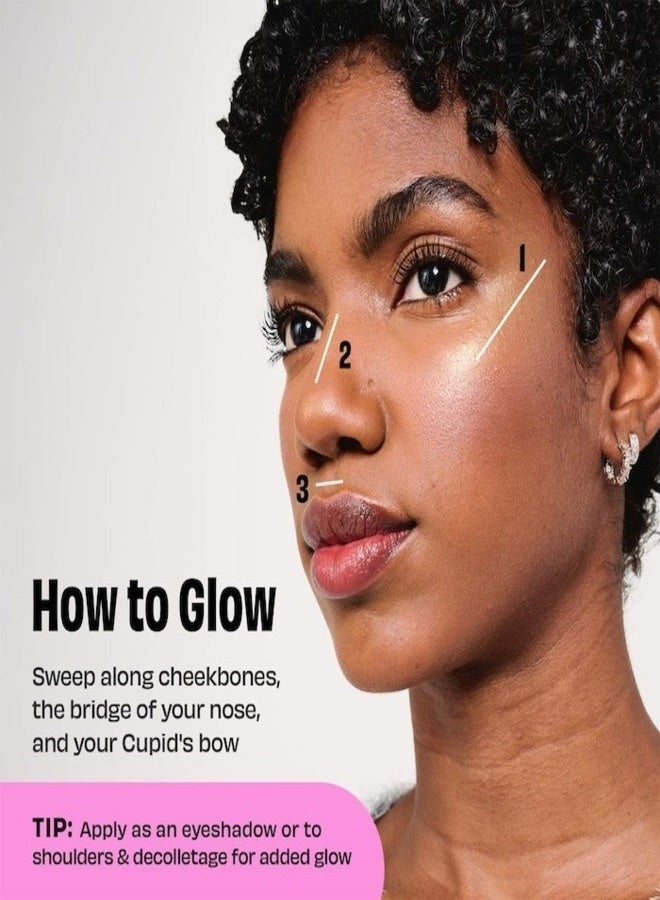 Benefit Cosmetics Glow-La-La Highlight Powder 3g – Raya (Fair Light) – Limited Edition Shimmering Highlighter for a Radiant, Luminous Glow - Image 4