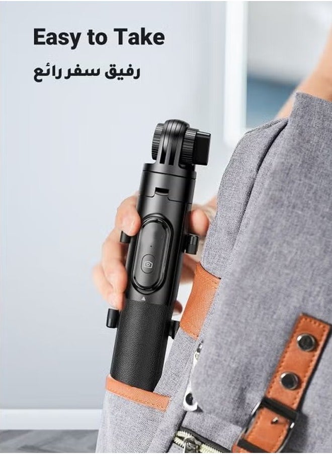MOG - Mog Selfie Stick Tripod Stand 60 inch/106cm Extendable Phone Tripod Alloy Camera Stand with Bluetooth Remote Shutter All in One Tripod Compatible with All Phones including the latest iPhone 15 series, - Image 1