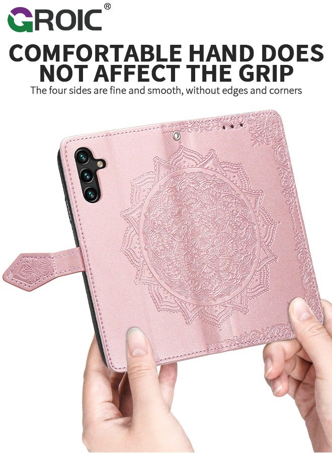 GROIC For Samsung Galaxy S24 Plus 6.6 Inch Wallet Case,Multi-Function Wallet Case, 3 in 1 Stand, Wallet and Galaxy S24 Plus Case, Flip Strap Zipper Card Holder Phone Case with Wristband  - Image 3