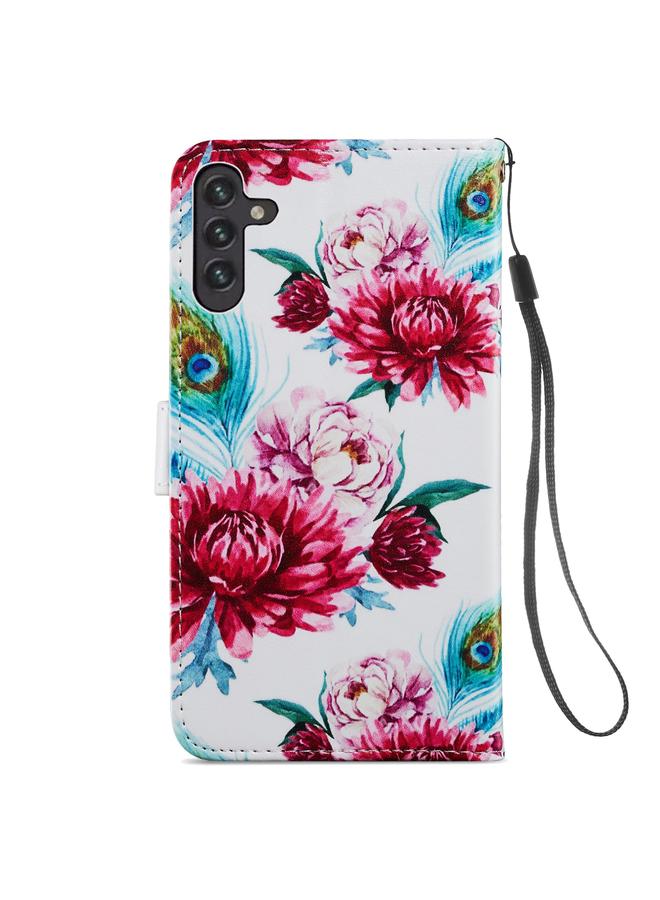 اس-توب جراب لهاتف Samsung Galaxy A13 من الجلد بتصميم أفقي مرسوم - Image 3