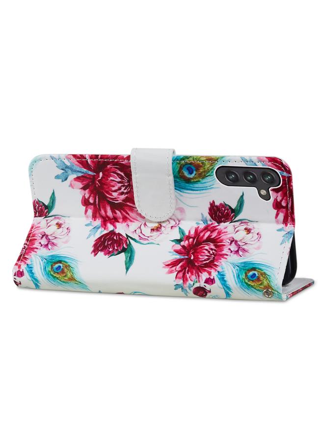 اس-توب جراب لهاتف Samsung Galaxy A13 من الجلد بتصميم أفقي مرسوم - Image 5