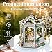 Fsolis Book Nook Kit DIY Miniature Kit for Adults Tiny House Bookshelf Diorama 3D Puzzles Flower Shop Craft Gifts for Women Book LoversWindsor Flower House - Image 4
