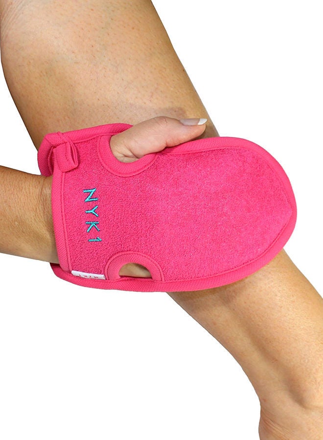 NIBEMINENT Exfoliating Body Scrub Glove Pink  - Image 1