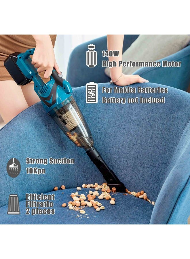 HILIPE Cordless Handheld Vacuum Cleaner for Makita 18V Battery, EasyClean Wet Dry Use,for Home, Boat,Workshop, Car Interior, Pet Hair, Furniture Cleaning (Tool Only No Battery) - Image 3
