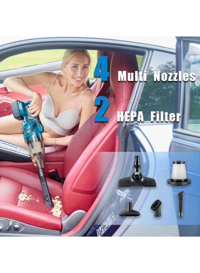 HILIPE Cordless Handheld Vacuum Cleaner for Makita 18V Battery, EasyClean Wet Dry Use,for Home, Boat,Workshop, Car Interior, Pet Hair, Furniture Cleaning (Tool Only No Battery) - Image 5