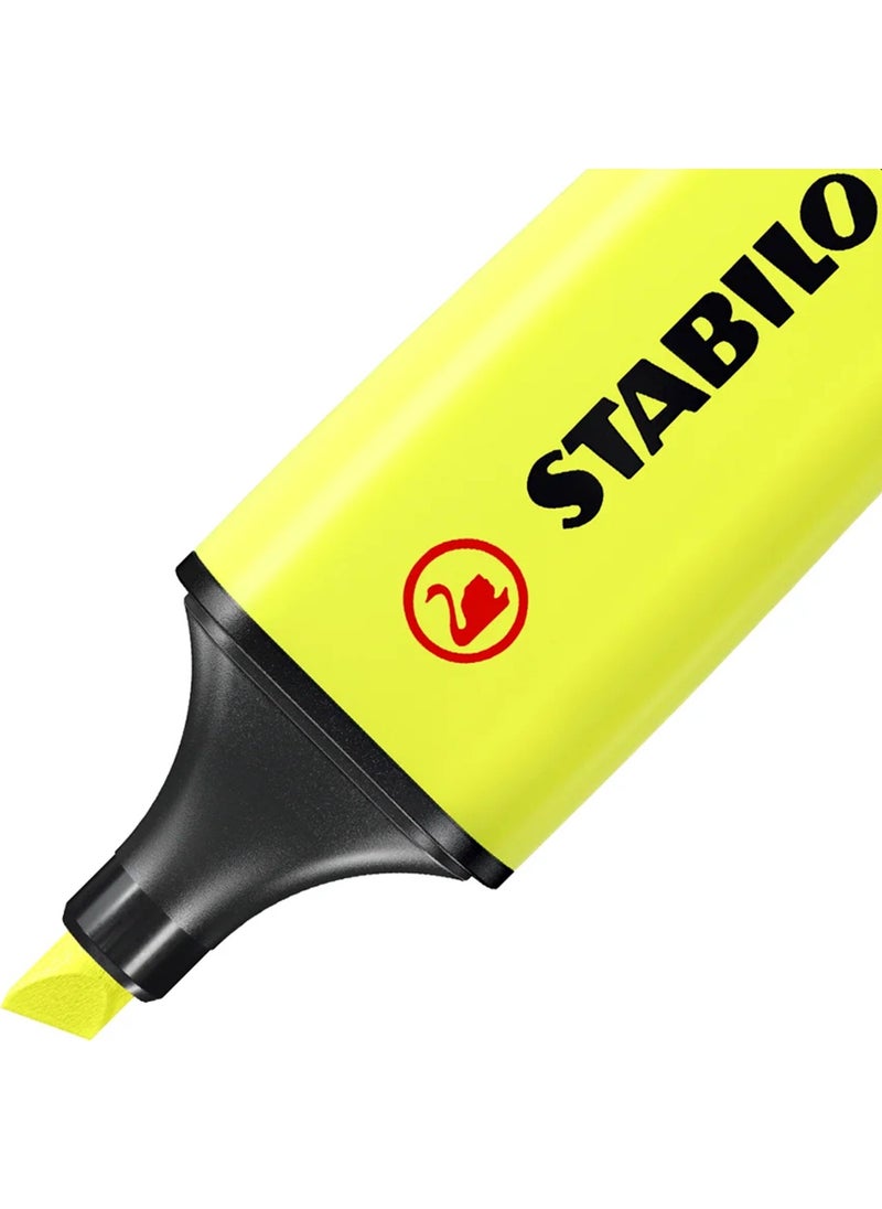 STABILO Highlighter Boss Original Yellow 70/24 Pack of 10  - Image 1