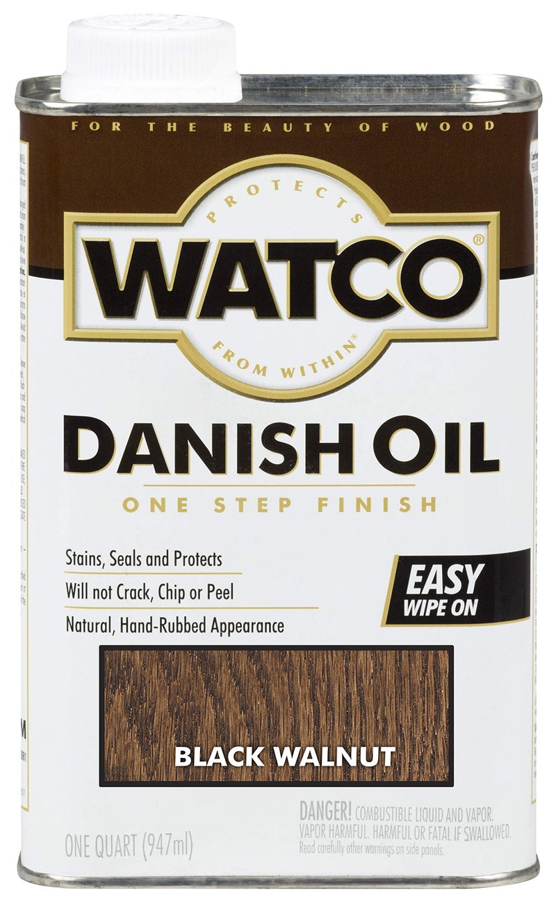 RUST-OLEUM qt Rust-Oleum 65341 Black Walnut Watco Danish Oil Finish - Image 1