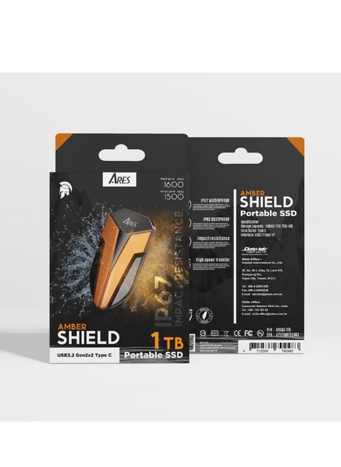 ARES PORTABLE SSD HARD USB3.2 TYPE-C 1600MB/s 1TB