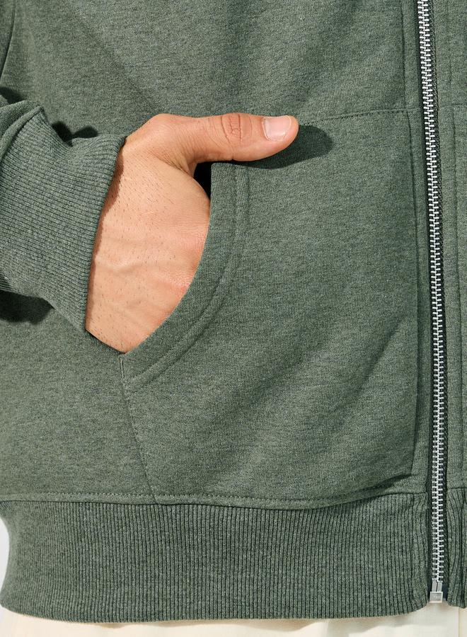 Styli Eco-Earth Relaxed Fit Zip Up Fleece Hoodie - Image 3