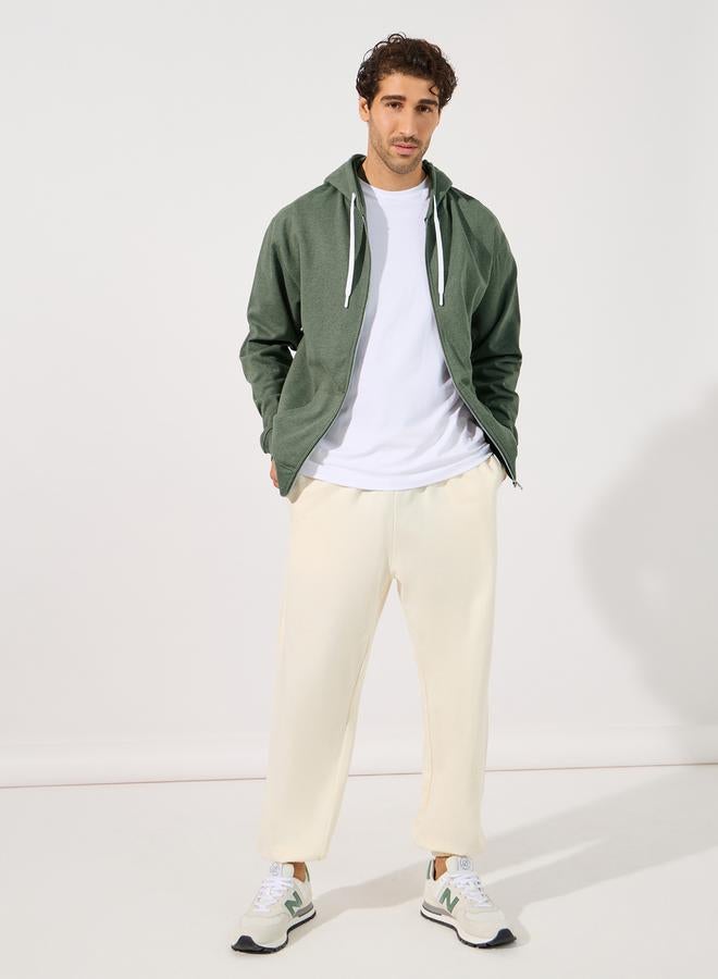 Styli Eco-Earth Relaxed Fit Zip Up Fleece Hoodie - Image 2