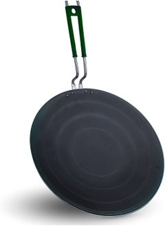Indus Valley The Indus Valley Pre-Seasoned Concave Iron Tawa with Silicon Handle  - Image 3