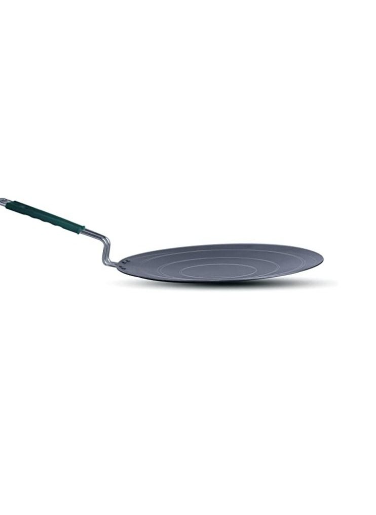 Indus Valley The Indus Valley Pre-Seasoned Concave Iron Tawa with Silicon Handle  - Image 4