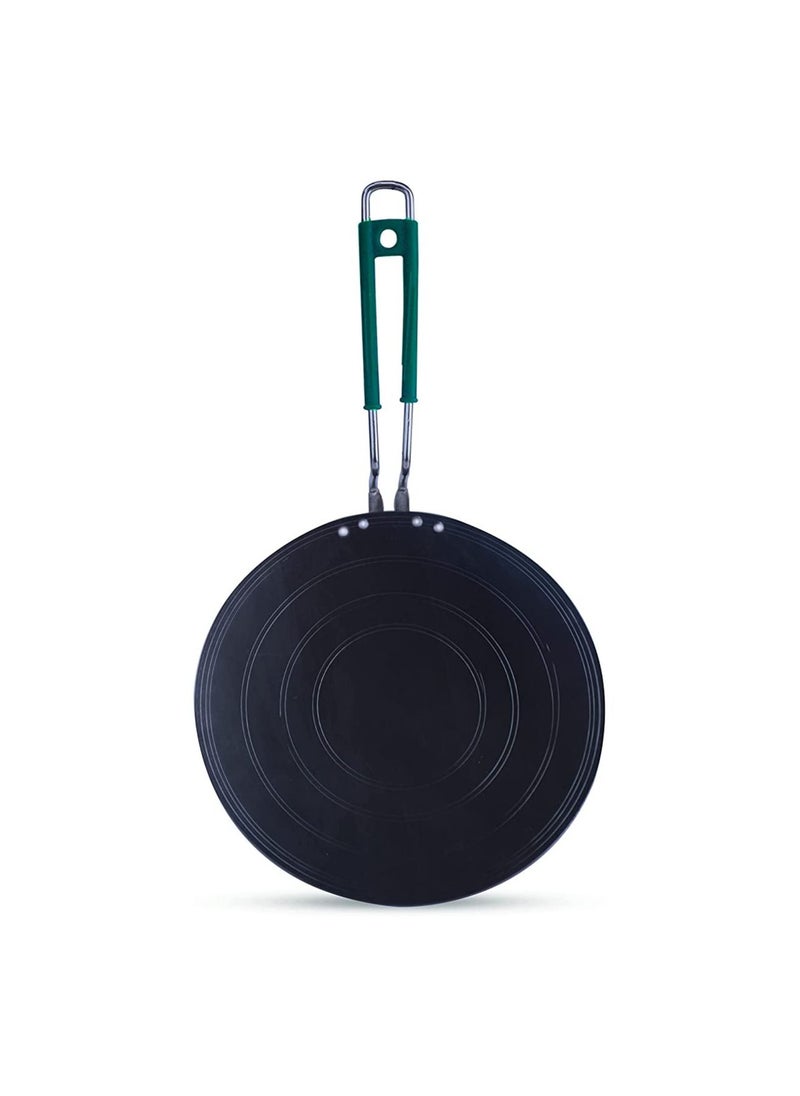 Indus Valley The Indus Valley Pre-Seasoned Concave Iron Tawa with Silicon Handle  - Image 2
