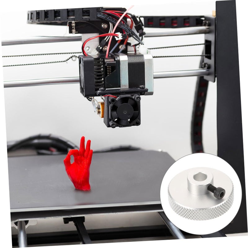 Black 6x6cm Motor Handwheel for Printer Stable Positioning Precise Control - Image 4