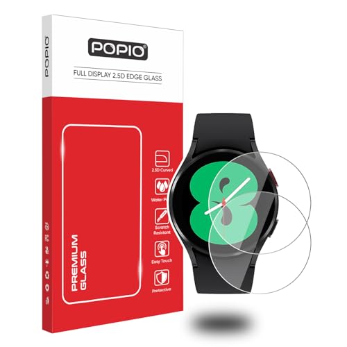 POPIO Military-Grade Gorilla Tempered Glass Screen Protector for Samsung Galaxy Watch 4/5 / 6/7 (44mm) (1.4" inch), Pack of 2 - Image 1