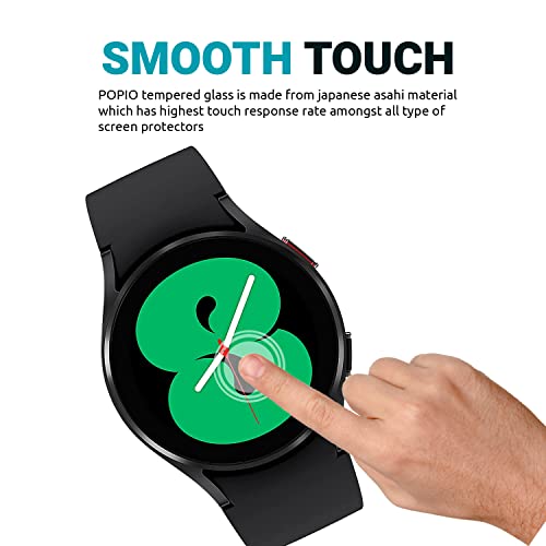 POPIO Military-Grade Gorilla Tempered Glass Screen Protector for Samsung Galaxy Watch 4/5 / 6/7 (44mm) (1.4" inch), Pack of 2 - Image 4