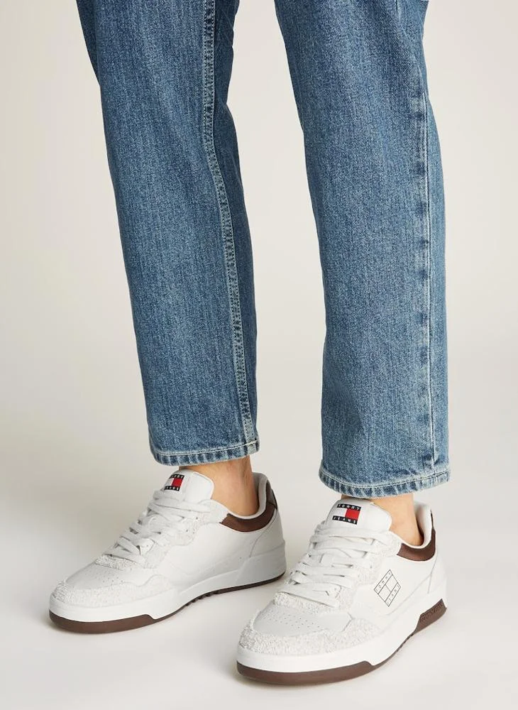 TOMMY JEANS Cupsole Low Top Leather Sneakers