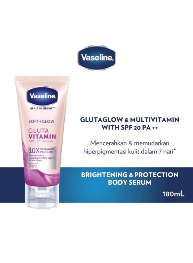 Vaseline Firm + Glow Gluta Vitamin Youthful SPF 20 Serum  180ml - Image 3