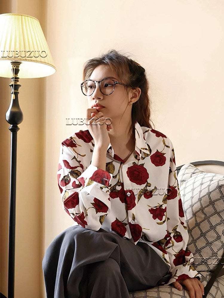 Lu Buzuo's best friend dress retro shirt, female niche annual meeting performance clothing, returning to the 80s and 90s Hong Kong style disco - Image 3