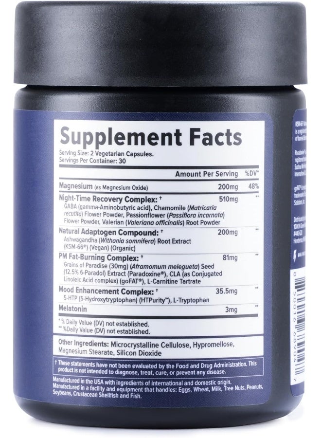 InnoSupps Night Shred - Night Time Fat Burner and Natural Sleep Support - Appetite Suppressant and Weight Loss Support (60 Vegetarian Capsules) - Image 4