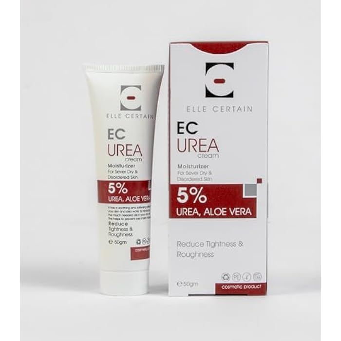 EC Elle Certain EC Urea Cream 5% Urea,Aloe Vera Reduce Tightness&Roughness 50gm - Image 2
