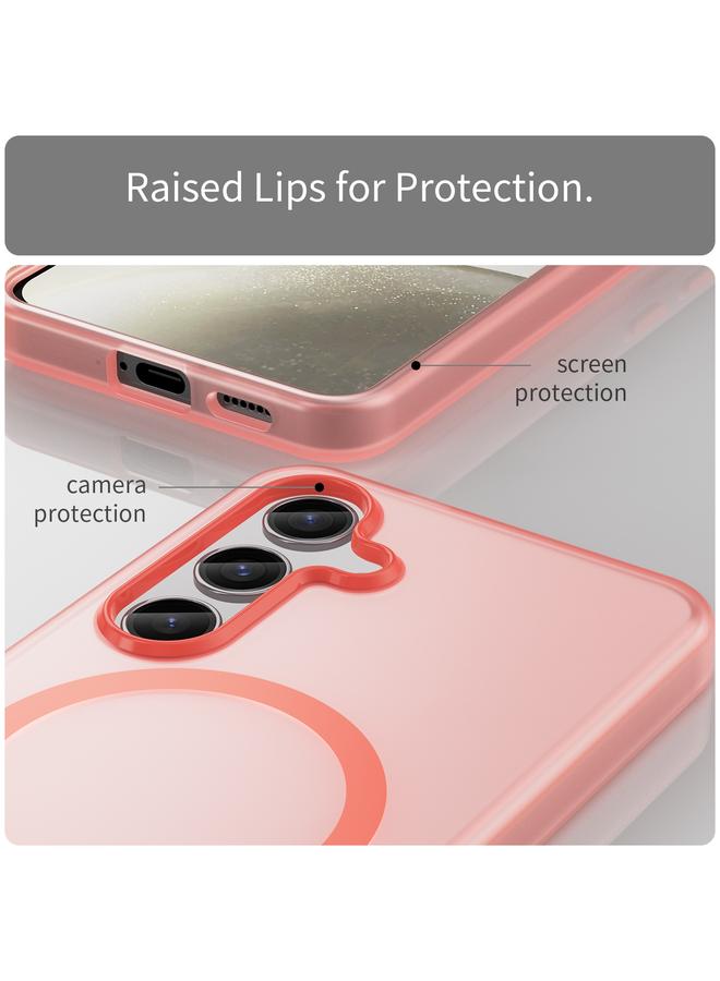 S-TOP Case For Samsung Galaxy S24 5G MagSafe Frosted Translucent TPU + PC Full Coverage Phone Case - Image 5
