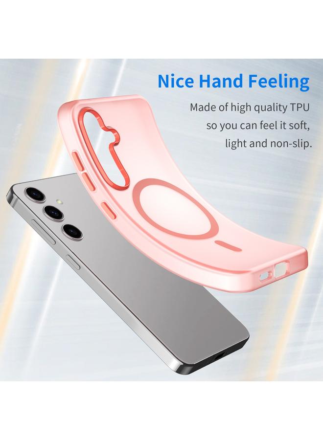 S-TOP Case For Samsung Galaxy S24 5G MagSafe Frosted Translucent TPU + PC Full Coverage Phone Case - Image 3