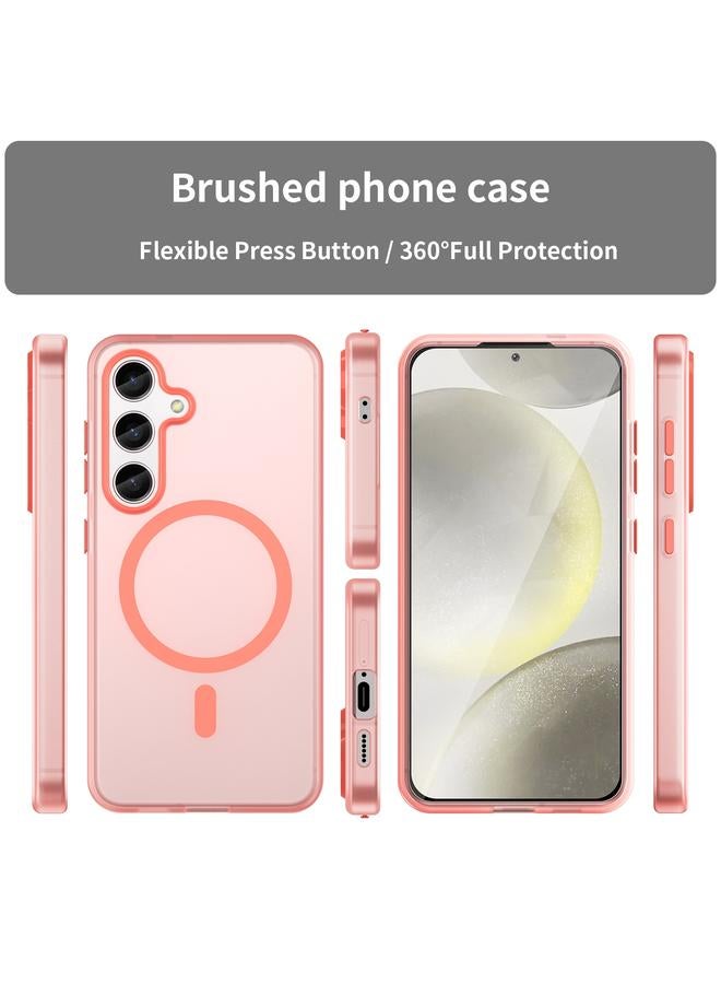 S-TOP Case For Samsung Galaxy S24 5G MagSafe Frosted Translucent TPU + PC Full Coverage Phone Case - Image 2