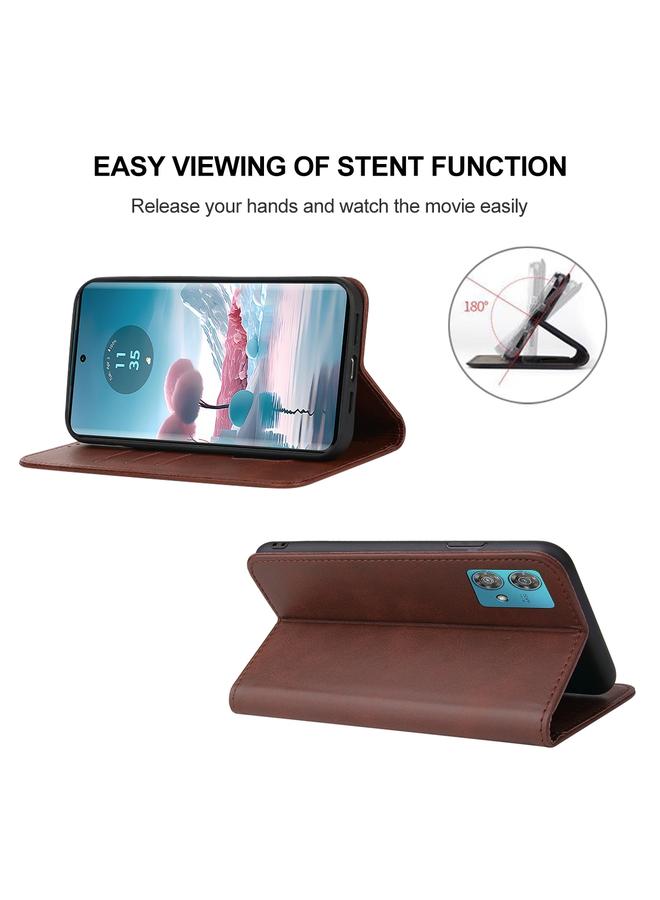 S-TOP Case For Motorola Edge 40 Neo Magnetic Closure Leather Phone Case - Image 4