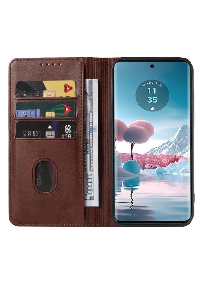 S-TOP Case For Motorola Edge 40 Neo Magnetic Closure Leather Phone Case - Image 3