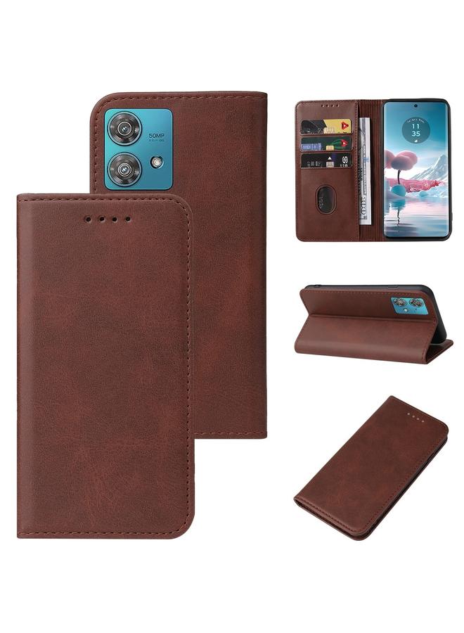 S-TOP Case For Motorola Edge 40 Neo Magnetic Closure Leather Phone Case - Image 1