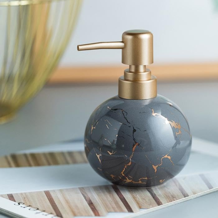 Skywalk Modern Style Ceramic Liquid Soap Dispenser for Bathroom & Kitchen (250 ml) - Image 4