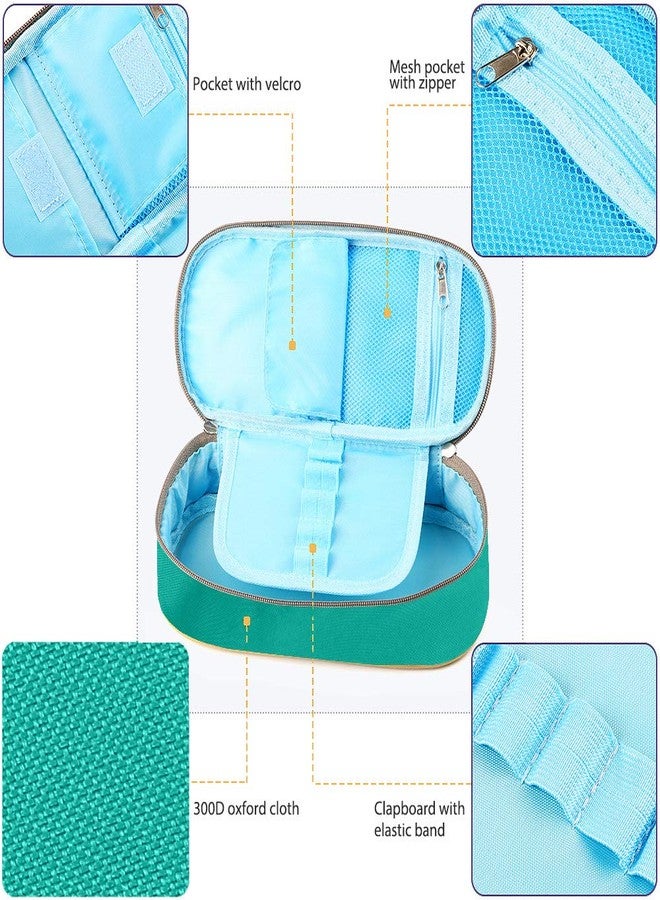 Homecube Pencil Case Big Capacity Pencil Bag Makeup Pouch Durable Students Stationery with Double Zipper Pen Holder for School/Office, Green - Image 4