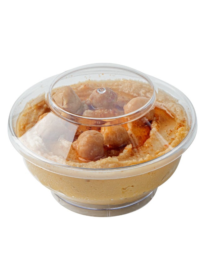 Restaurantware أكواب دلي سعة 4 أونصات، 100 كوب بلاستيكي دائري للفواكه - مع أغطية، قابلة للتخلص، أكواب مقبلات بلاستيكية شفافة، لتقديم الوجبات الخفيفة أو الحلويات، للمناسبات مثل حفلات الزفاف، حفلات عيد الميلاد، أو الفعاليات المخصصة - Image 2