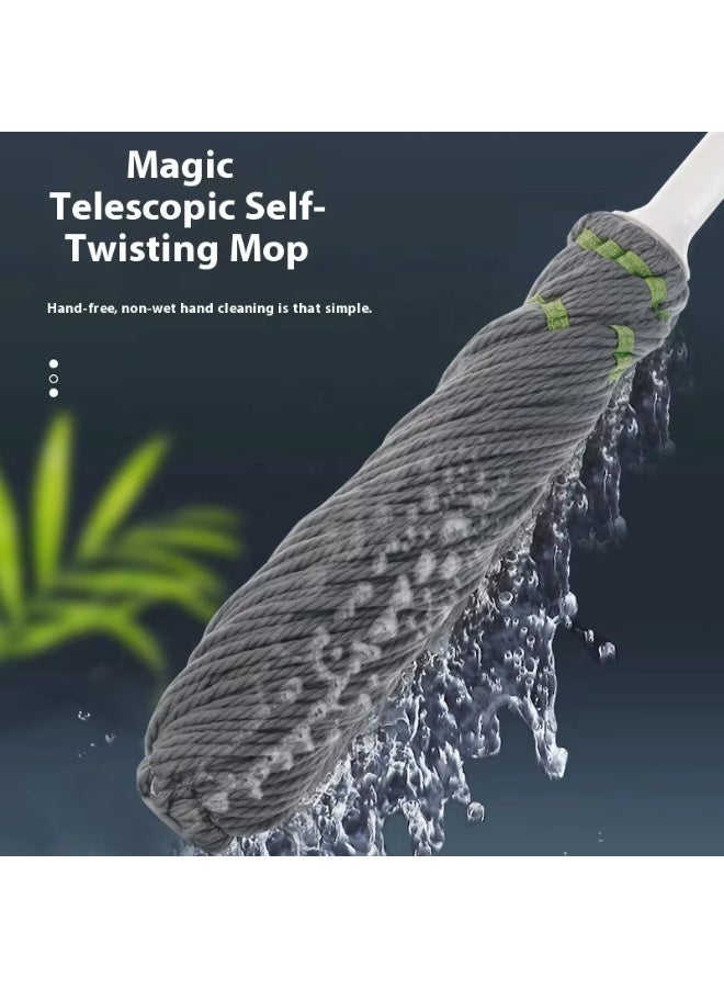 Self-Wringing Twist Mop, Long Handle Microfiber Floor Mop for Hardwood, Tile, Vinyl Floors, Easy Wringing Mop for Bathroom, Kitchen, Office, Warehouse, Heavy Duty Floor Cleaning - Image 2