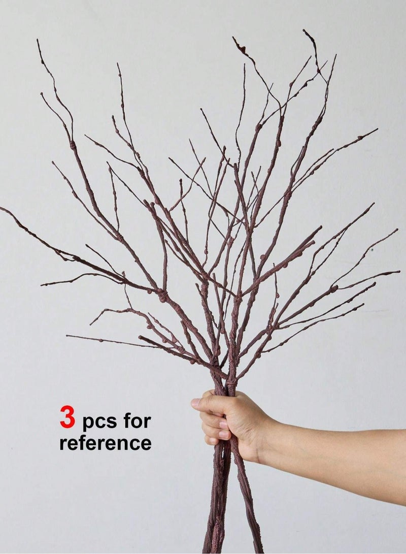 3pcs 31.5" Artificial Twigs Curly Willow Branches Lifelike Bendable Artificial Branch Flower Dried Stems DIY Craft Wedding Home Room Office Hotel Hall Decoration - Image 2
