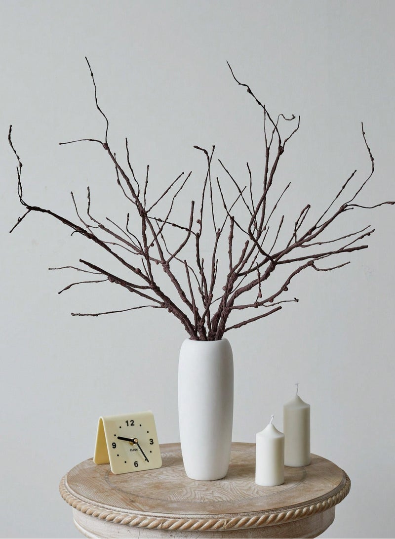 3pcs 31.5" Artificial Twigs Curly Willow Branches Lifelike Bendable Artificial Branch Flower Dried Stems DIY Craft Wedding Home Room Office Hotel Hall Decoration - Image 1