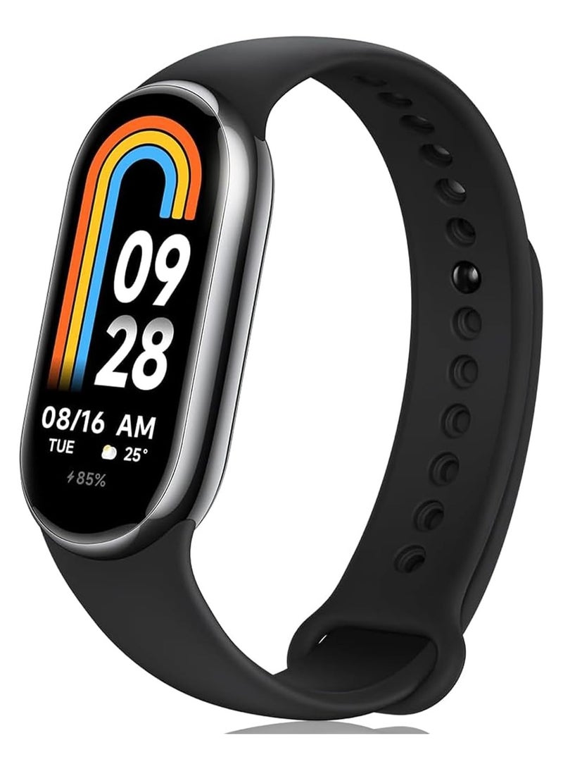 M8 Smart Bracelet Wristband Waterproof Sport Smart Watch Fitness Tracker Watch Heart Rate Monitor Smart Watch with Message Reminder and Step Counter with Blood Pressure Monitor (BLACK)  - Image 1