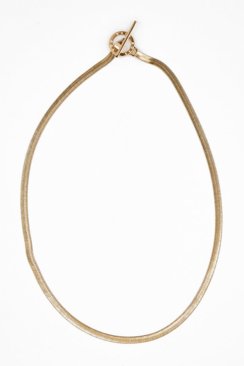 BOSS Women Stainless Steel Fashionable Necklace, Gold  - Image 2