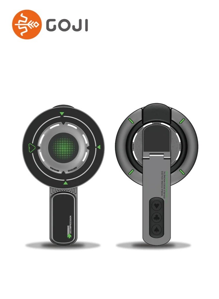 GOJI Magnetic Phone Holder with Metal Ring, Universal Mobile Stand for MagSafe & Non-MagSafe Phones, Strong Grip Mount for iPhone & Android - Image 3
