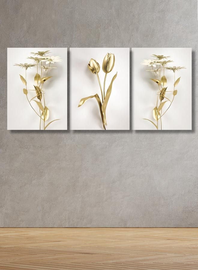 Marktna Decorative Wall Art Painting with an Abstract Design 3 Pieces Size 120x60cm - Image 1