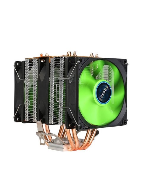 EVESKY 600 Desktop Computer 4 Copper Tube Mute CPU Cooling Fan, Color: No Light Three Fans
